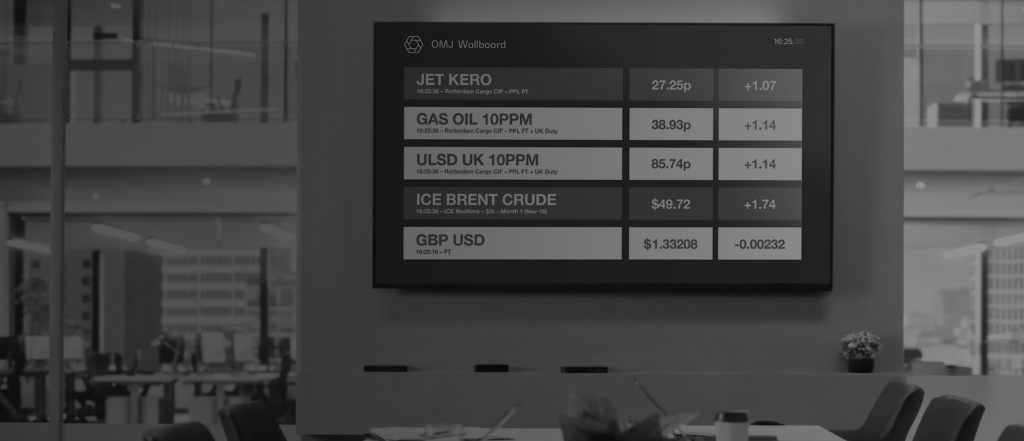 Live prices and news in a clear format for large screens on sales and
trading floors.